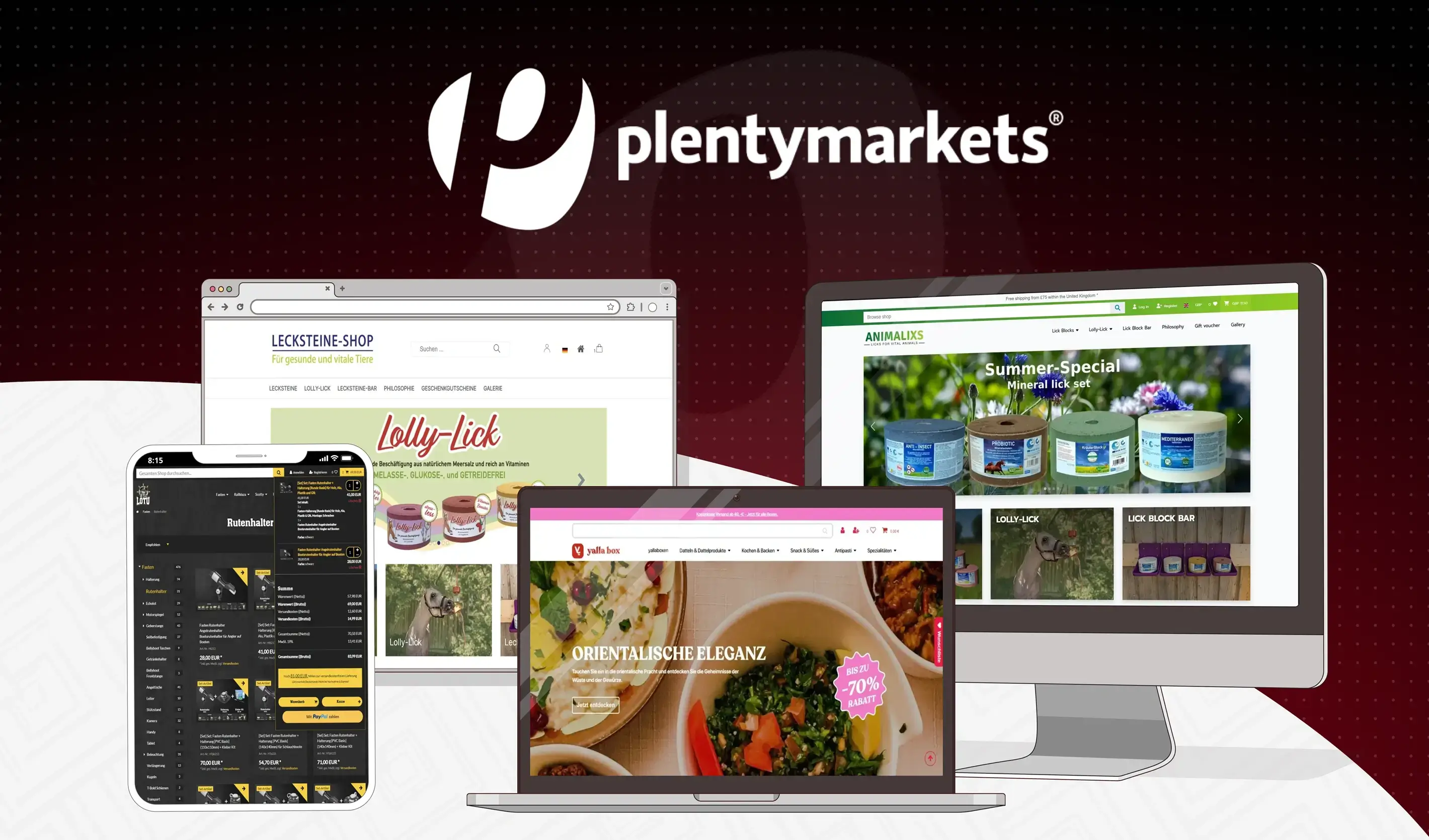 Plentymarkets Shops | Redesign, Customization & Bug Fixing