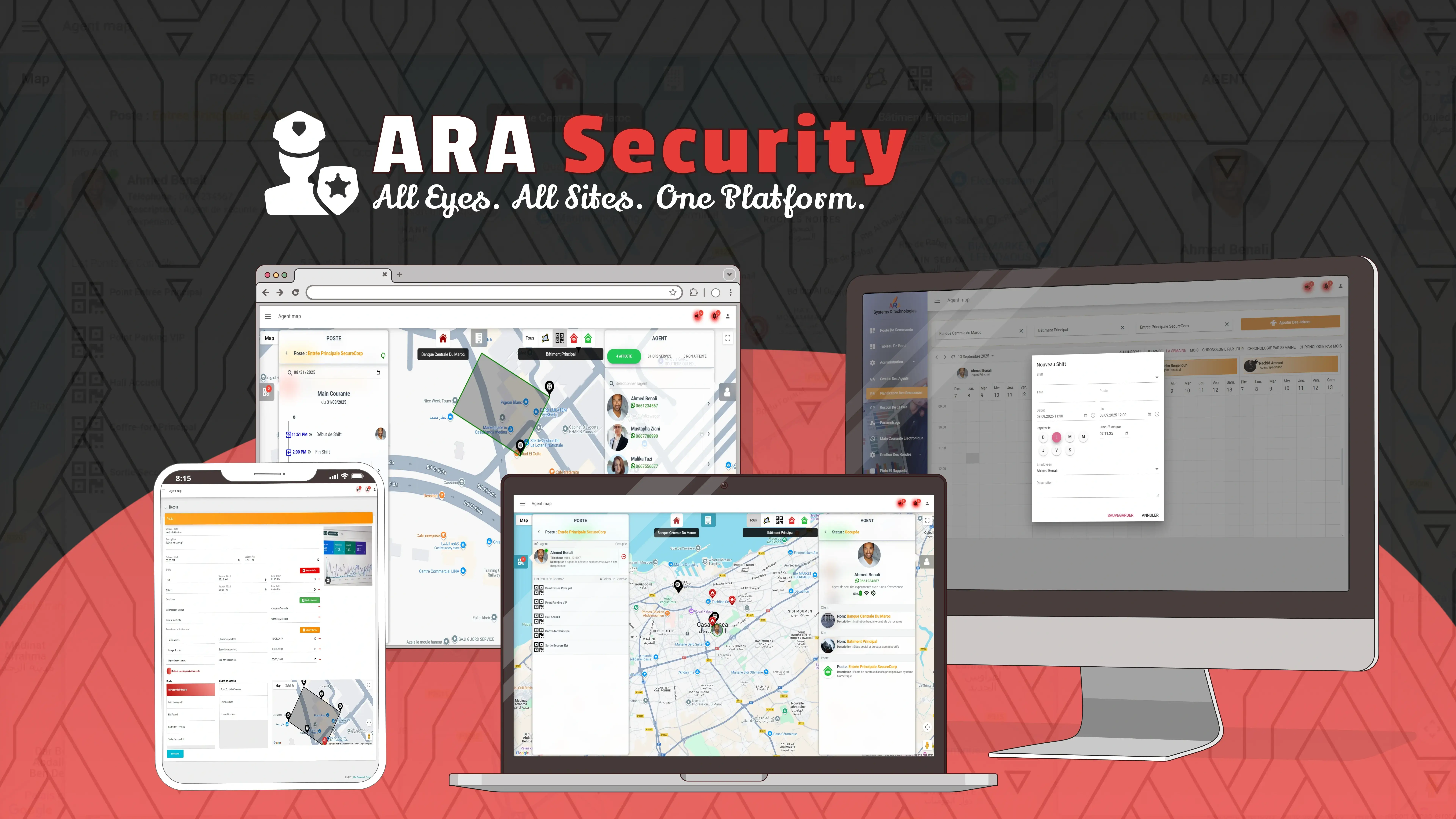 ARA Security – Comprehensive Security Management Platform with Real-Time Monitoring and Multi-Site Operations